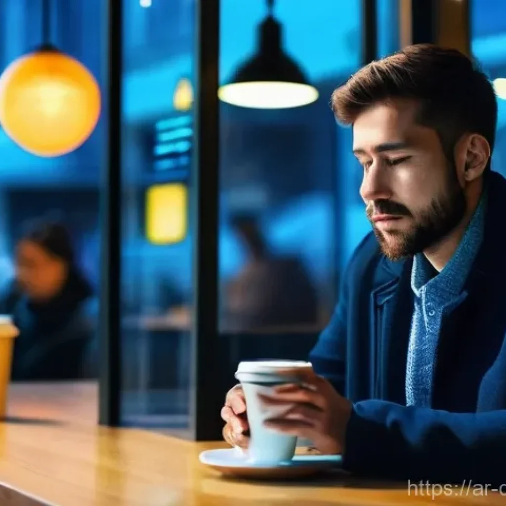 디지털디톡스와 심리적 스트레스 완화 - **Prompt for Digital Overload and Disconnection:**
"A person in their late 20s to early 30s, dre...